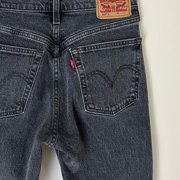 Levi’s 501 Skinny Faded Black Jeans Size 25 - Picture 3 of 10